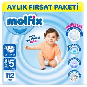 Bebek Bezi 5+ Beden Junior Plus Aylık Fırsat Paketi 112 Adet