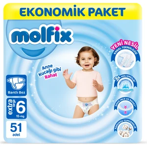 Bebek Bezi 6 Beden Extra Large Ekonomik Paket 51 Adet
