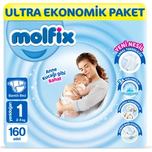Bebek Bezi 1 Beden Yenidoğan Ultra Ekonomik Paket 160 Adet