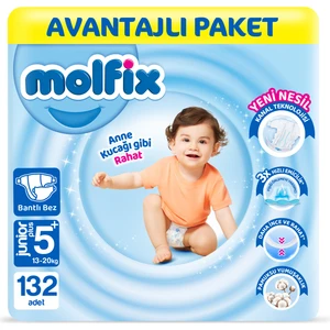 Bebek Bezi 5+ Beden Jr Plus Avantajlı Paket 132 Adet