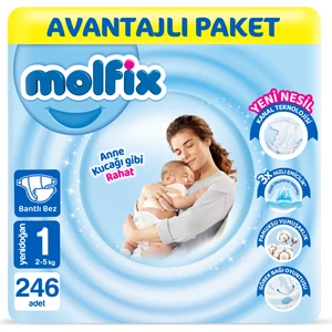 Bebek Bezi 1 Beden Yenidoğan Avantajlı Paket 246 Adet