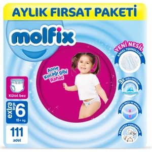 Pants Bebek Bezi 6 Beden E.Large Aylık Fırsat Paketi 111 Adet