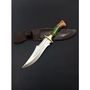 El Yapımı Kök Ceviz Kabzeli Paslanmaz Çelikten Kamp Bıçağı