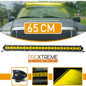 Cree 24 LED 72W Yayıcı Delici Ince Sarı Off Road LED Bar 65CM
