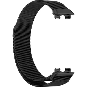 Huawei Band 8 Uyumlu  Hasır Metal Mıknatıslı Kordon