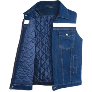 Kot Iş Yeleği Kapitoneli Myform 9129 Sona Denim 12 Ons Renk Mavi