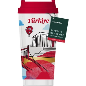Starbucks® 100. Yıl Özel Seri Paslanmaz Çelik Termos - Kırmızı - 473 ml - 11149455