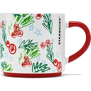 Starbucks® Desenli Seramik Kupa - Renkli - 296 ml - 11147663