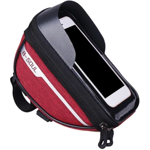 Bisiklet Torbaları Çerçeve Pannier Bike Kalıp Çantası Cep Telefonu Için 7 '' Tutucu Kırmızı (Yurt Dışından)
