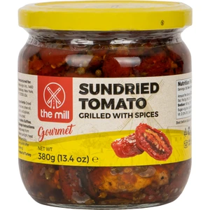 The Mill Gurme Izgara Kurutulmuş Domates 380 gr Cam Kavanoz - Güneşte Kurutulmuş & Izgaralanmış - Kahvaltı, Salata ve Atıştırmalığa Uygun - Doğal Olarak İşlenmiş - Pastörize - Vegan