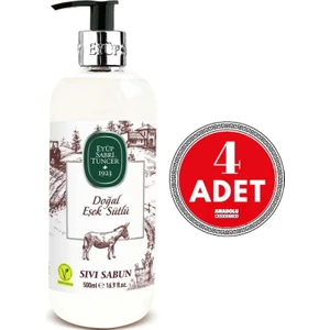 Eyüp Sabri Tuncer Doğal Eşek Sütlü Sıvı Sabun 500 ml x 4 Adet