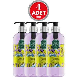 Eyüp Sabri Tuncer Alaçatı Lavantası Doğal Zeytinyağlı Sıvı Sabun 500 ml x 4 Adet