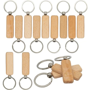 Anahtarlıklar Için Ahşap Oyma Boşlukları 20'li Paket (Genişlik:0,7 Inç) (Yurt Dışından)