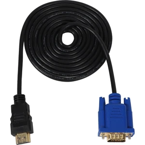 Hdtv HDMI Altın Erkek - VGA Erkek 15PIN Adaptör Kablosu 6ft 1.8m 1080P (Yurt Dışından)