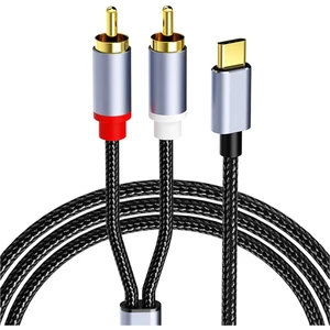 USB C - 2rca Ses Kablosu Adaptörü Tip-C - Çift Rca 1m (Yurt Dışından)