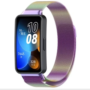 Huawei Band 8 Kordon Metal Mıknatıslı Hasır Kayış