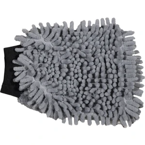 Mikrofiber Araba Araç Oto Yıkama Eldiveni Makarna Şönil Eldiven Gri Oto Detailing