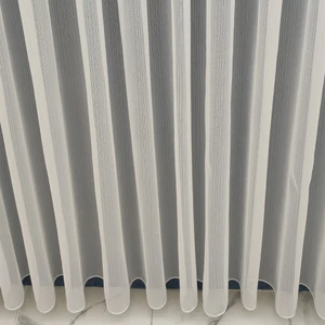 Tül Shop Tül Perde Kendisinden Çizgili Detaylı Yeni Sezon Düz Sade Kullanışlı Tül Perde 1x2 Seyrek Pileli Tül Perde