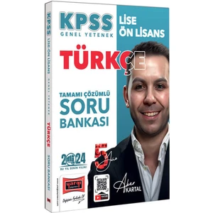 Yargı Yayınevi 2024 KPSS Lise Ön Lisans 5yüz Ekibi Türkçe Tamamı Çözümlü Soru Bankası