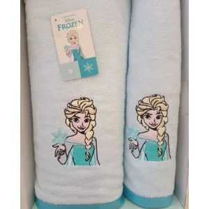 Özdilek Dsny Frozen Snowflake Mavi Banyo Seti