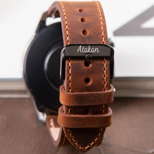 Samsung Galaxy Watch 4 / 5 / 6 / 7 44MM / 40MM / Galaxy Watch 5 Pro 45MM / Galaxy Watch 4 44MM / 40MM / Galaxy Watch 4 Classic 46MM / 42MM 47MM Active 2 40MM / 44MM Uyumlu Croco Deri Kordon