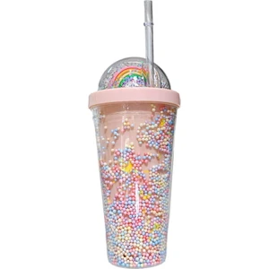 Mdsj Gökkuşağı Kabarcık Saman Su Bardağı (Yurt Dışından)