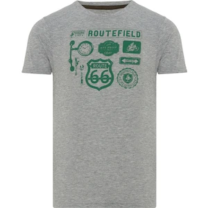 Routefield Truck Gri Erkek T-shirt RFTRUCK23-23394
