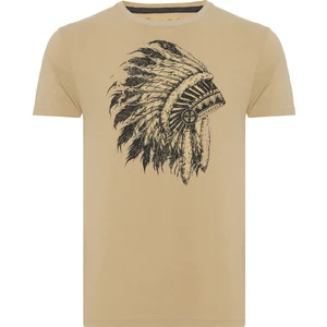 Tead T-Shirt Bej Erkek T-Shirt RFTEAD22-091