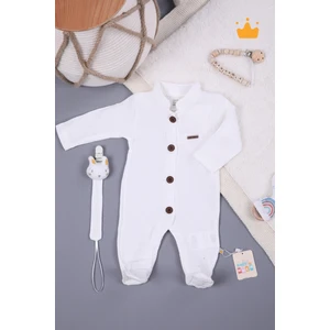 Baby Hola Müslin Unisex Bebek Tulum Emzik Askılı Tulum 1094