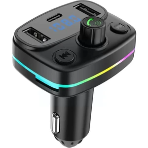 M44 Fm Handsfree Bluetooth Modülatör Mp3 Player Type-C Çıkışlı Araç Şarj Aleti