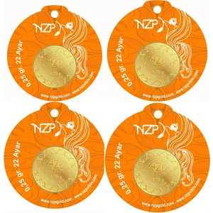 NZP Gold 0.25 Gram 22 Ayar Altın - 4 Adet