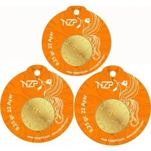 NZP Gold 0.25 Gram 22 Ayar Altın - 3 Adet