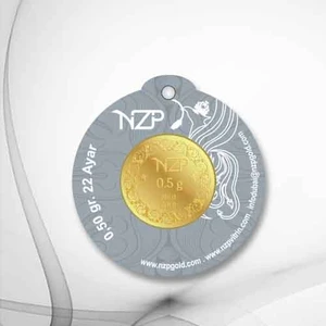 NZP Gold 1 Adet 0,50 Gram 22 Ayar Altın