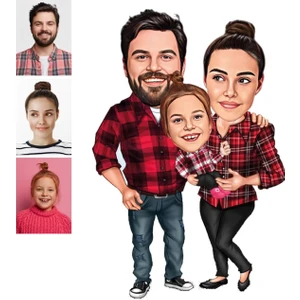 Kişiye Özel Karikatürlü Çift Ahşap Araba Dikiz Ayna Süsü