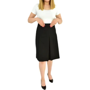 Kadın Etek Çift Pileli Siyah BGL-1245S