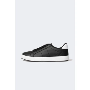 Erkek Düz Taban Bağcıklı Suni Deri Sneaker A9426AX23AU