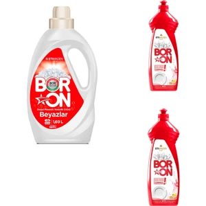 Sıvı Çamaşır Temizlik 1,69 Lt Doğal Temizlik Beyazlar + 2 Sıvı Elde Bulaşık 650ML