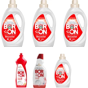 Sıvı Çamaşır Temizlik 1,69 Lt Beyazlar 4 Adet + Sıvı Elde Bulaşık + Jel Bulaşık Makinesi