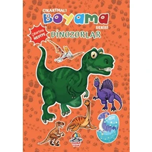 Çıkartmalı Boyama Serisi - Dinozorlar