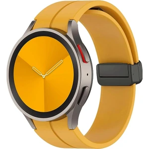 Nezih Case Samsung Galaxy Watch 6 40 / 44MM Uyumlu Kordon Magnet Tokalı Silikon Strap
