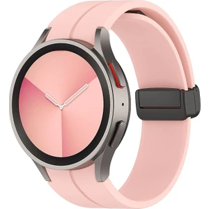 Nezih Case Samsung Galaxy Watch 6 40 / 44MM Uyumlu Kordon Magnet Tokalı Silikon Strap