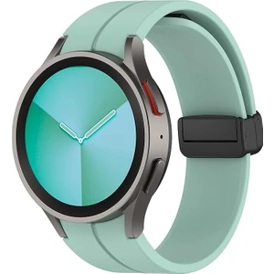 Nezih Case Samsung Galaxy Watch 6 40 / 44MM Uyumlu Kordon Magnet Tokalı Silikon Strap