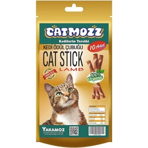 Stick Kuzu Etli & Kedi Otlu Kediler Için Ödül Çubuğu 10 Lu Paket