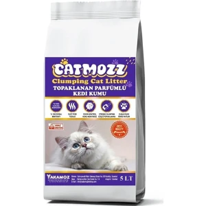 Premium Topaklanan Özel Parfümlü Bentonit Kedi Kumu 5 Lt