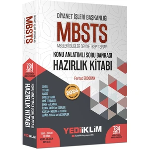 Yediiklim Yayınları 2024 Diyanet İşleri Başkanlığı Mbsts Konu Anlatımlı Soru Bankası Hazırlık Kitabı
