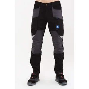 Iş Pantolonu Madrid Model 10 Cepli Full Likralı Diz Destekli Siyah