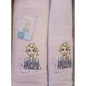 Özdilek Dsny Frozen Lef Lila Banyo Havlu Seti 0100