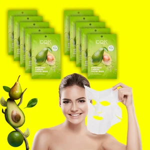 10 Adet Avokado Omega3 Sıkılaştırıcı Yüz Maskesi Meyan Kökü Özü Destekli XLM144