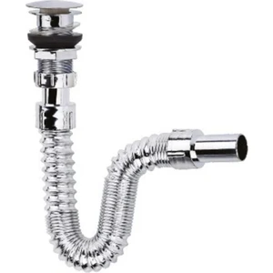 Krom Bas-Stop Lavabo Sifonu