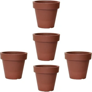 Krm Home 5'li Set Fulya 20 cm Saksı Tabaksız 3,5 Lt Tabaksız